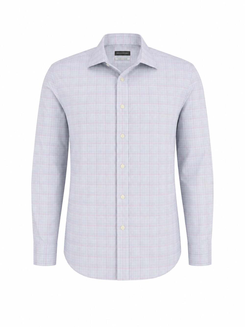 Michael Kors Men's Slim Fit Airsoft Stretch Plaid Dress Shirt  15 1/2 32/33